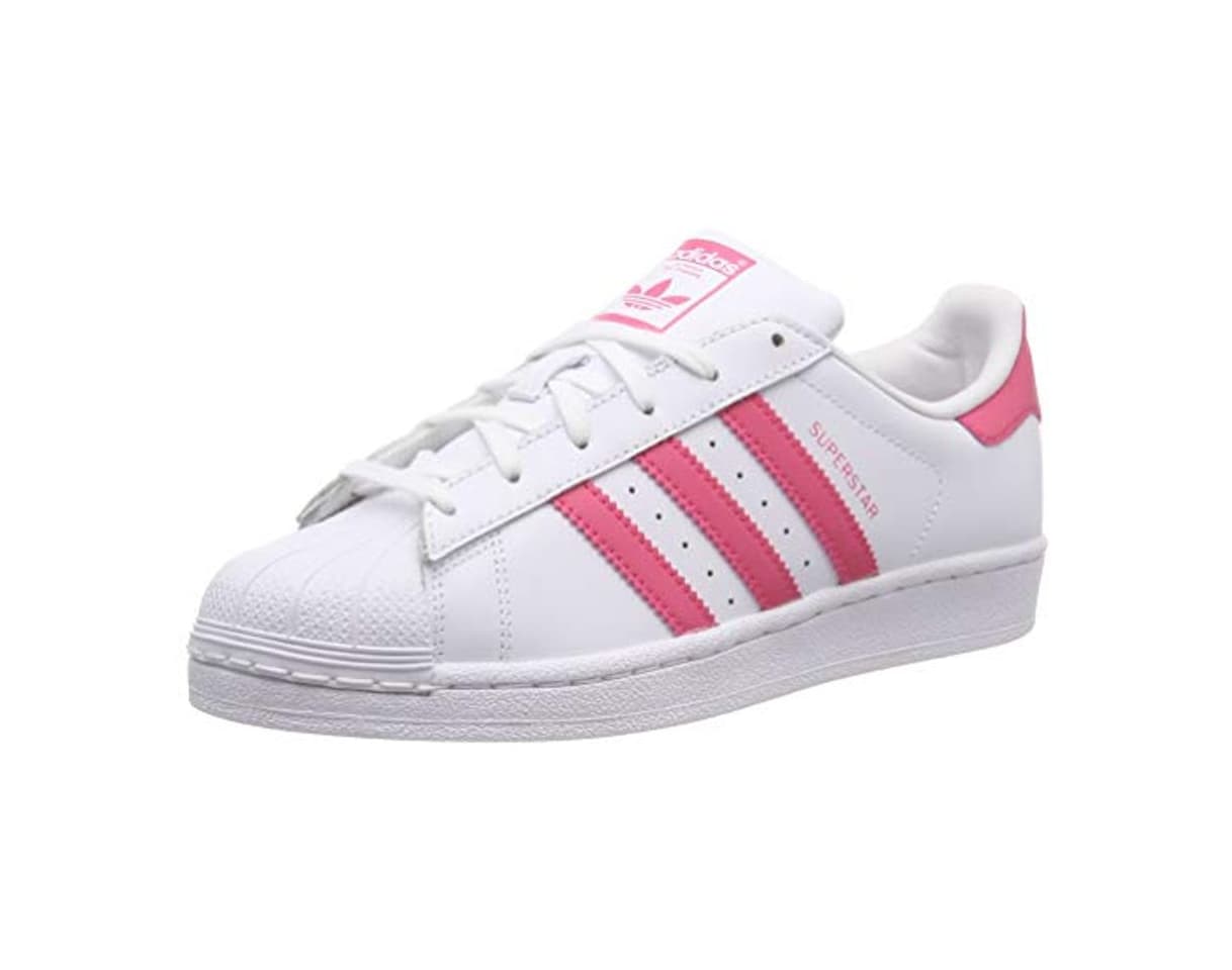 Fashion Adidas Superstar J, Zapatillas de Gimnasia Unisex Niños, Blanco