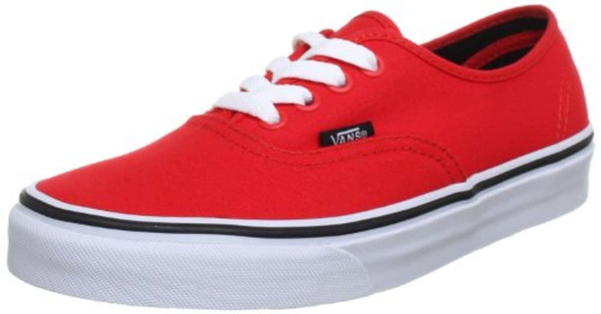 Fashion Vans U Authentic Fiery Red/Black - Zapatillas de Lona Unisex