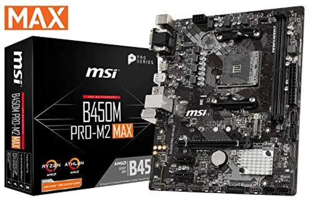 Fashion Tarjeta madre MSI ProSeries AMD Ryzen B450M PRO-M2 MAX