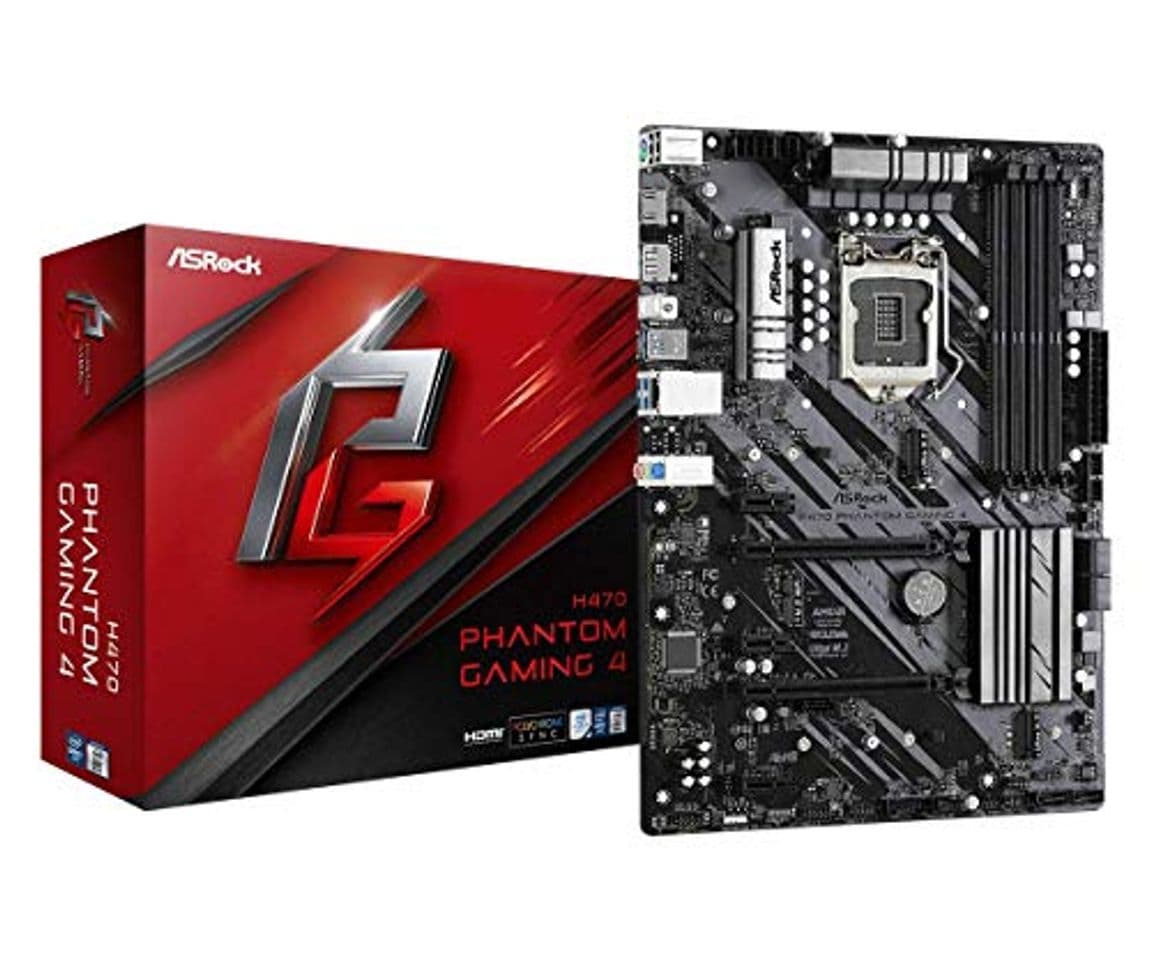 Product ASRock H470 Phantom Gaming 4 ATX Placa Base para CPU Intel LGA1200