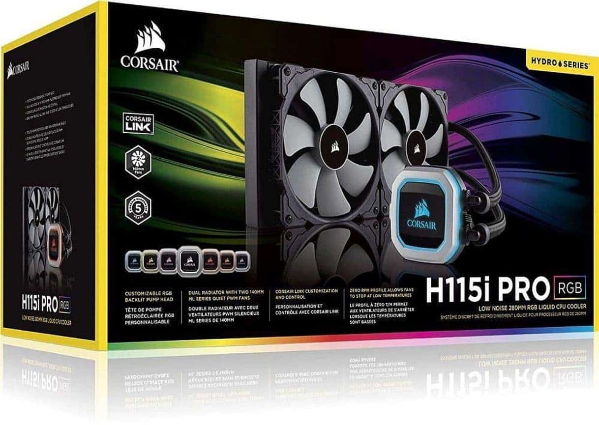 Fashion Enfriador Liquido Corsair Hydro Series H115i Pro