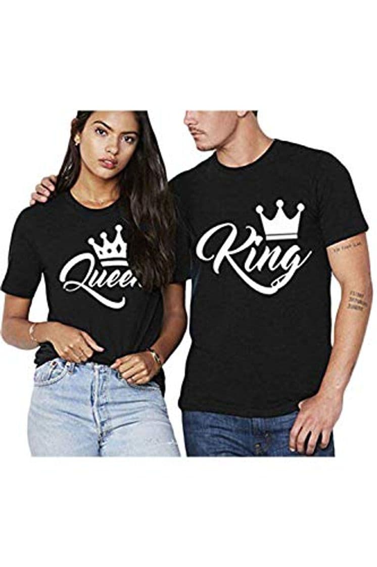 Fashion Rey Reina Camisas Par T Regalo De Camiseta Los Hombres Y Las