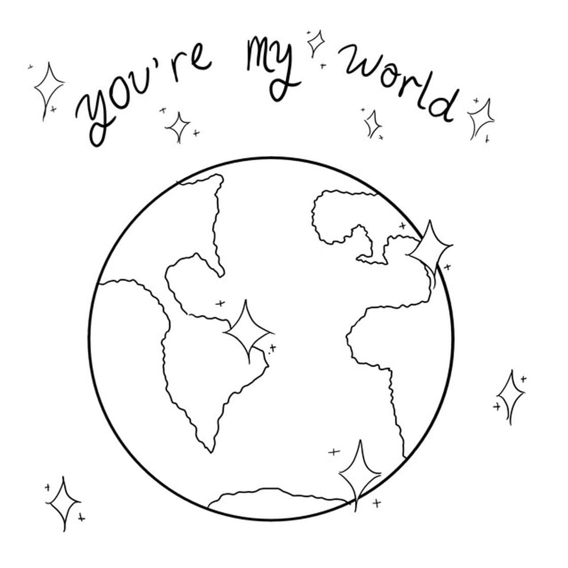 Canción you're my world