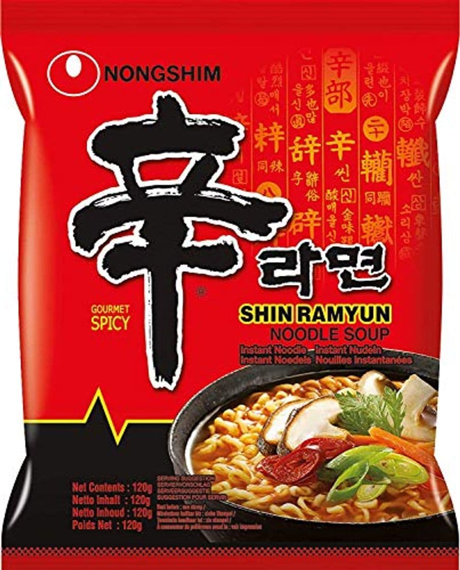 Product Nong Shim Instant Noodles Shin Ramyun - Paquete de 20 x 120