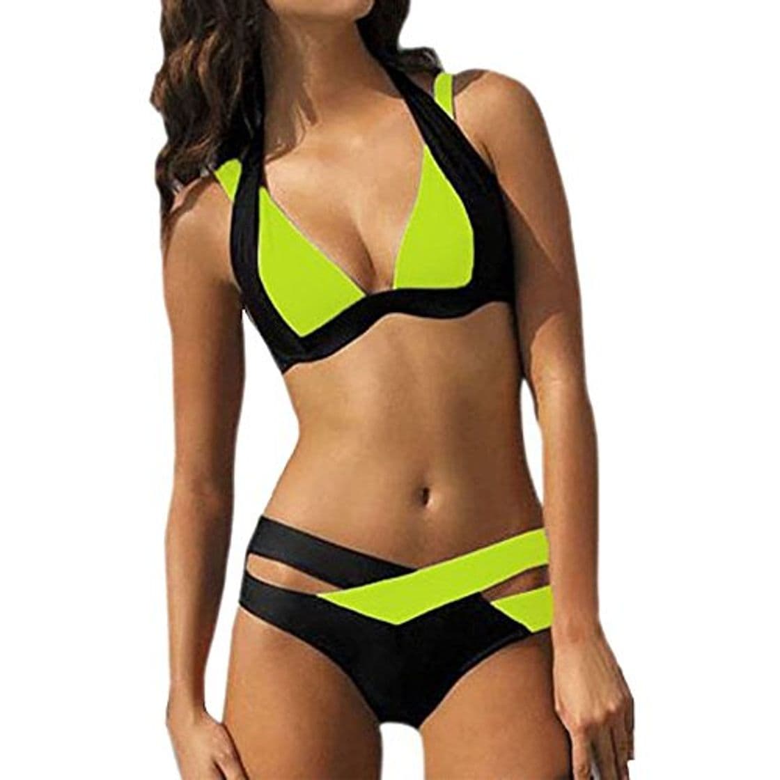 Fashion LANSKIRT_Bikinis BañO BañAdor Mujer Tanga Mujer 2019 Traje De BañO Mujer Dividido Encaje Bikini De Playa Trajes BañO Mujer 2019 Dos Piezas Sexy Conjunto De Bikini para Mujeres Playa