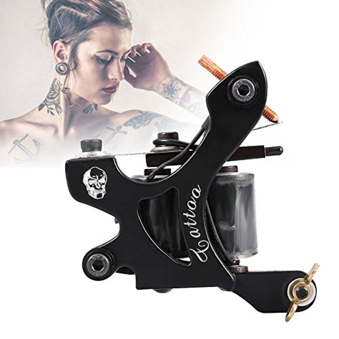 Producto Tattoo gun 10 bobinas de urdimbre máquina de tatuaje para liner shader