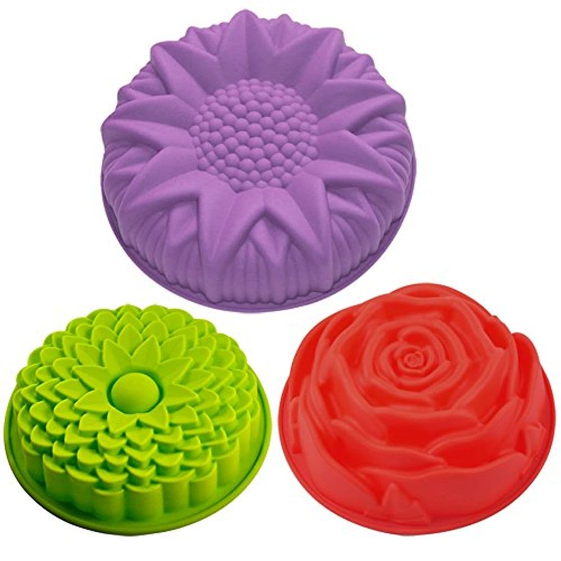 Producto Juego de 3 moldes de silicona para tartas