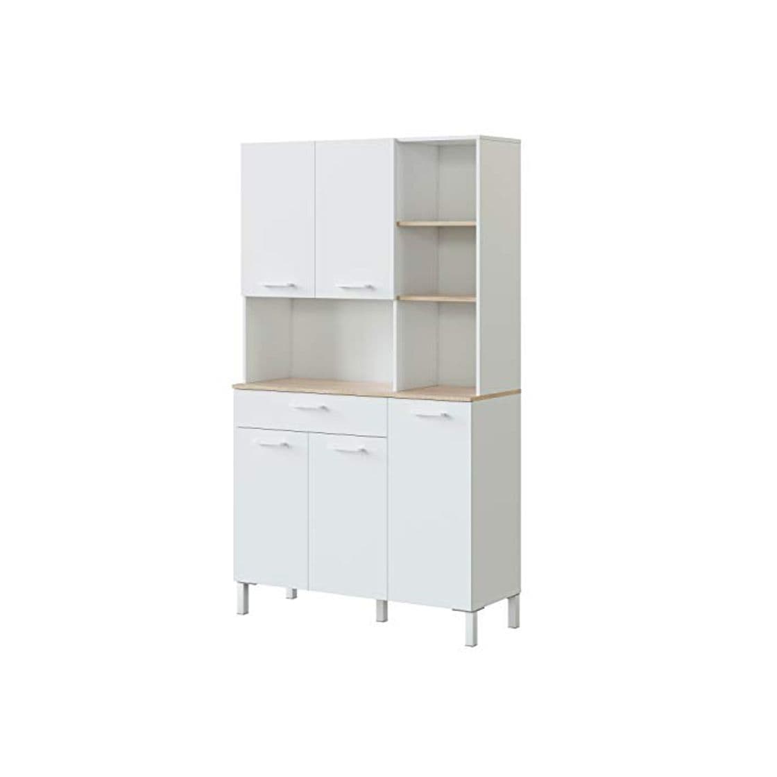 Product Habitdesign 0F9950A - Alacena de Cocina, Aparador, Mueble Auxiliar 5 Puertas