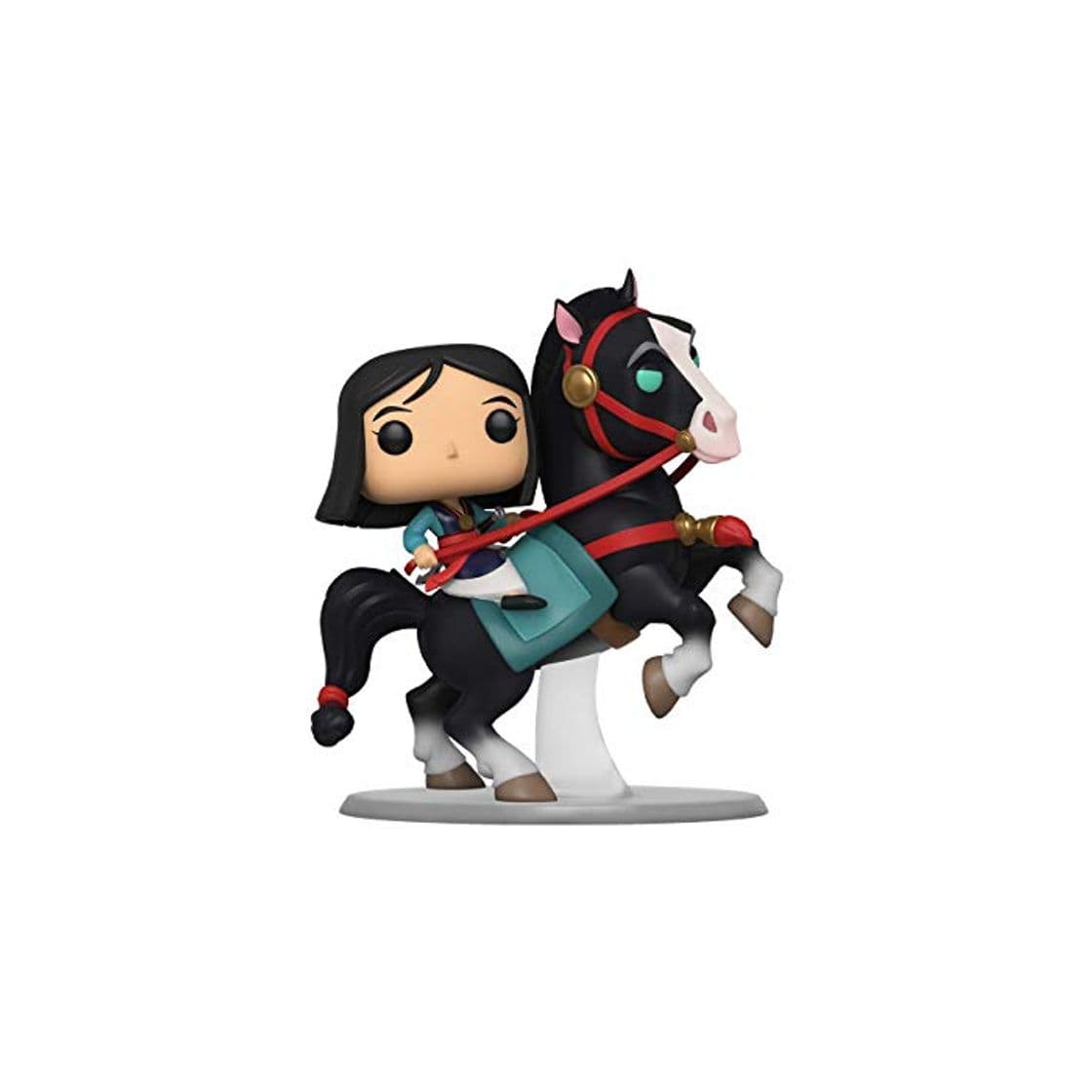 Game Funko- Pop Rides Mulan on Khan Collectible Toy, Multicolor