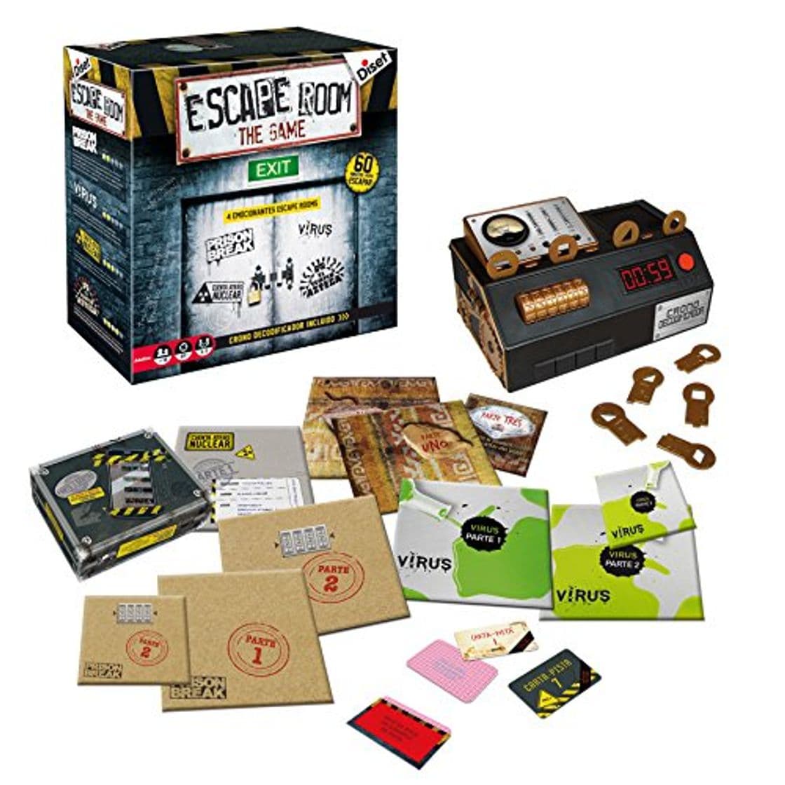 Producto Diset- Juego Escape Room Habilidad/Estrategia, Miscelanea