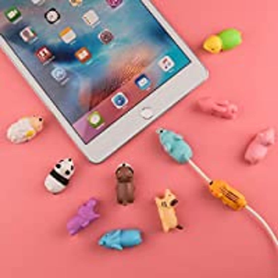 Electrónica TUPARKA 25 PCS Protector de Cable Cute Animals,Mordeduras de Cable, Diseño de