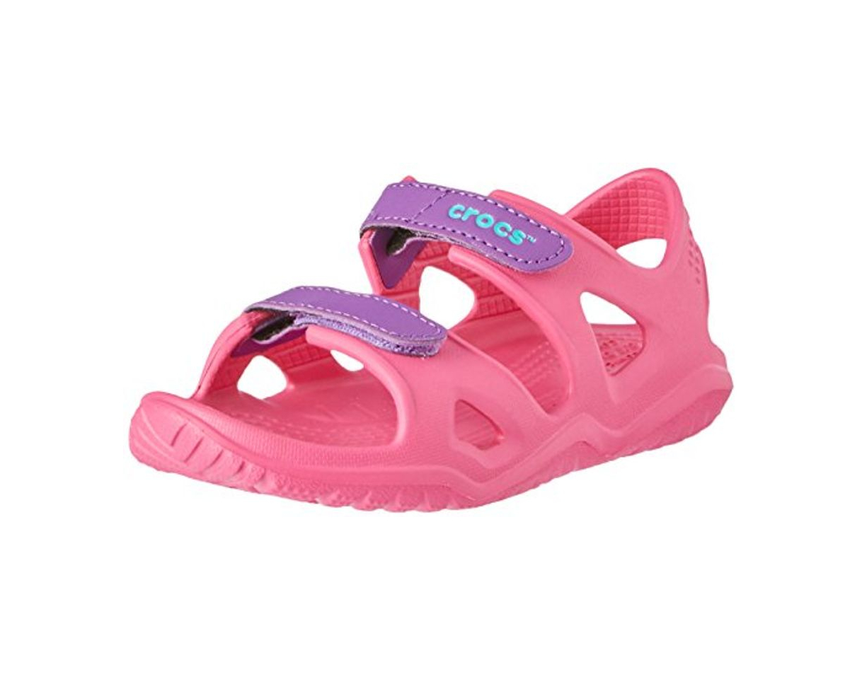 Fashion Crocs Swiftwater River Sandal, Sandalias de Punta Descubierta Unisex Niños, Rosa