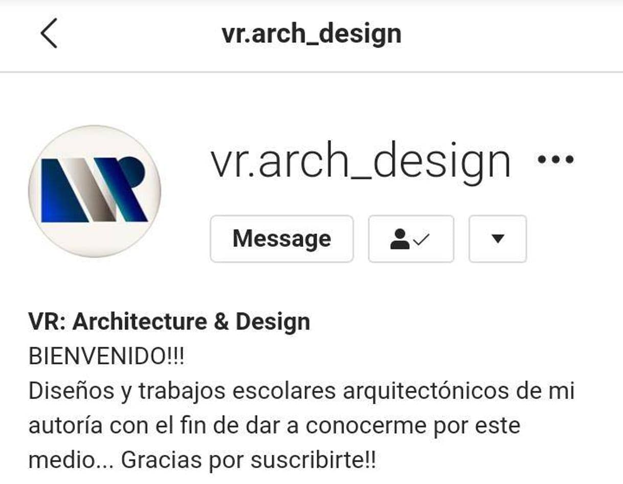 Fashion Mi cuenta de Instagram de mis proyectos arquitectónicos