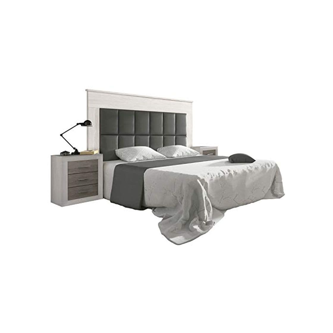 Producto duehome HomeSouth - Cabezal para Cama de Matrimonio, cabecero Alto Modelo Lara,