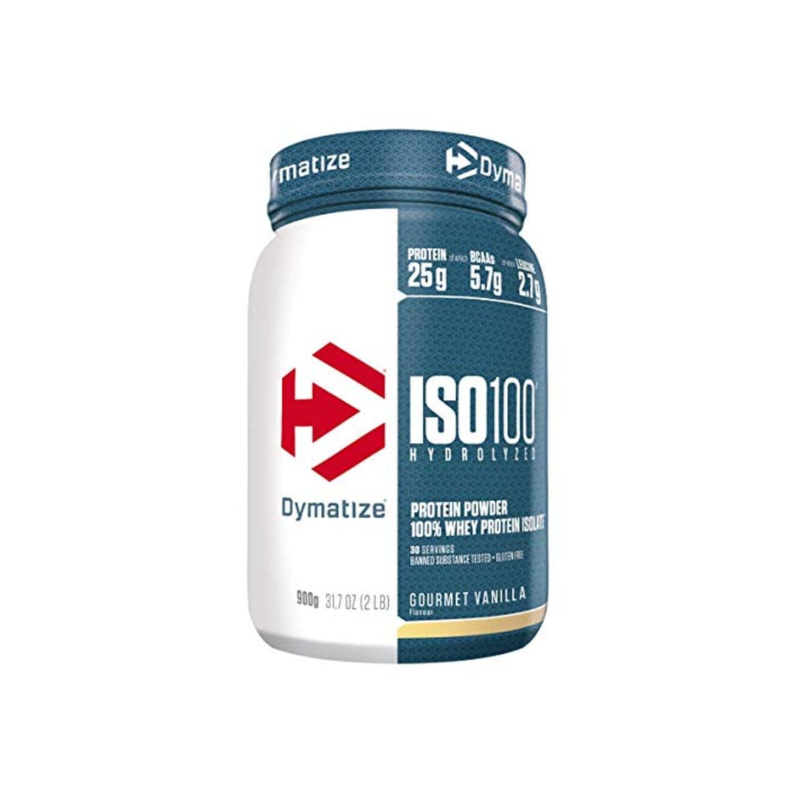 Producto Dymatize ISO 100 Gourmet Vanilla 900g - Hidrolizado de Proteína de Suero