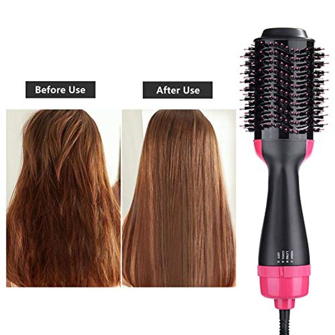 Belleza Peine de Aire Caliente, Cepillo de Aire Caliente Eléctrico, Peine Caliente Cabello,