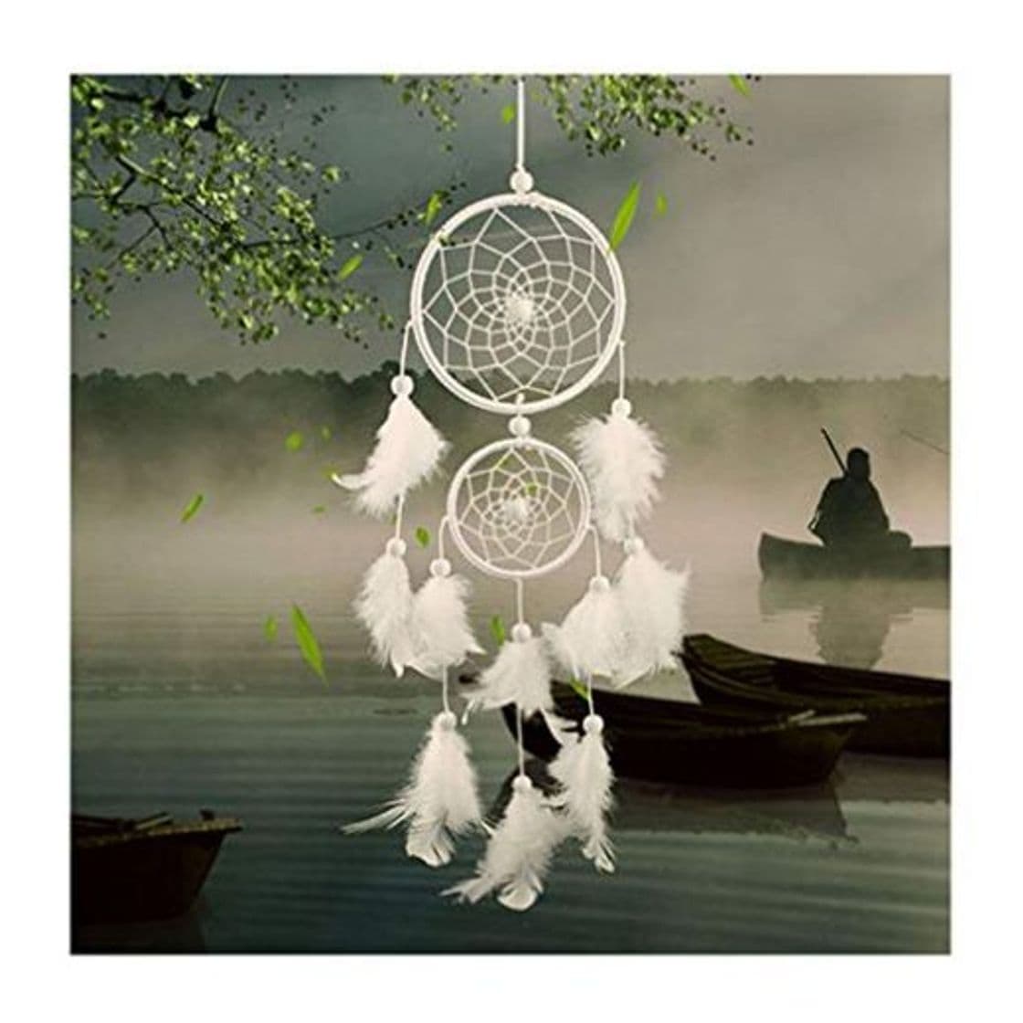 Producto Dsaren Atrapasueños con Pluma Hecho a Mano Naturales Dream Catcher Colgante Decoración