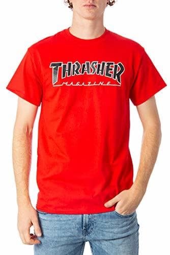 Product THRASHER Camiseta Outlined Rojo