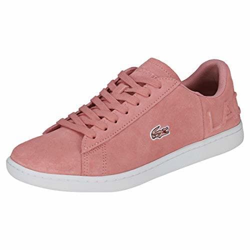 Product Lacoste Women's Carnaby EVO 318 4 Suede Lace Up Trainer Pink-Pink-4 Size