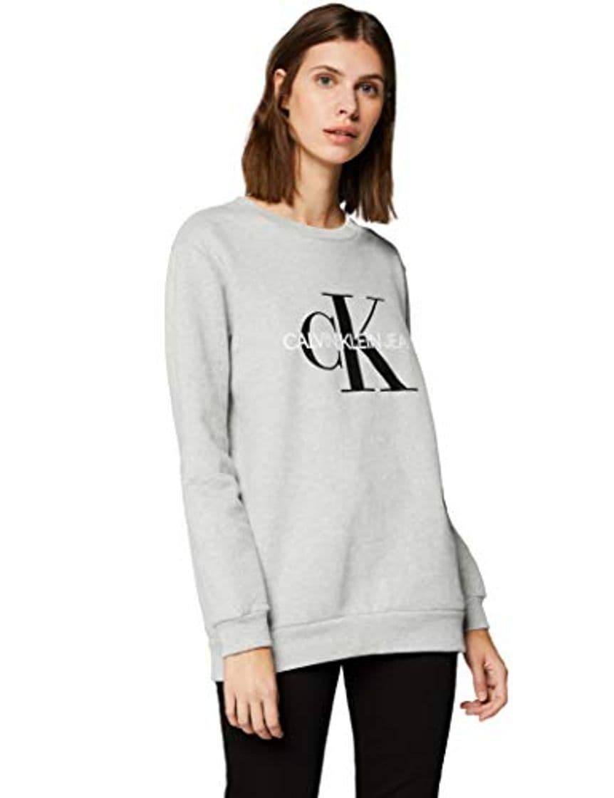 Place Calvin Klein Core Monogram Logo Sweatshirt Sudadera, Gris