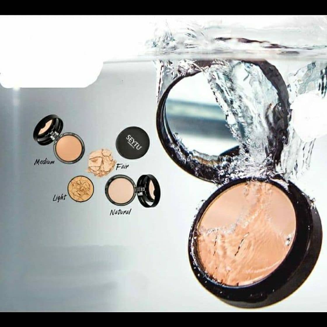 Moda MAQUILLAJE COMPACTO 2 EN 1 A PRUEBA DE AGUA 💧 