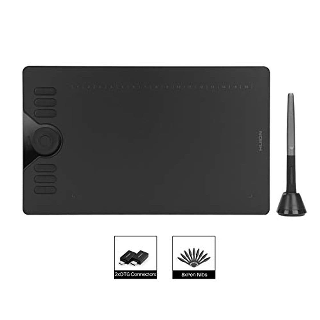 Product HUION HS610 Tableta gráfica sin batería de 8192 Niveles, 5080 LPI, combinada