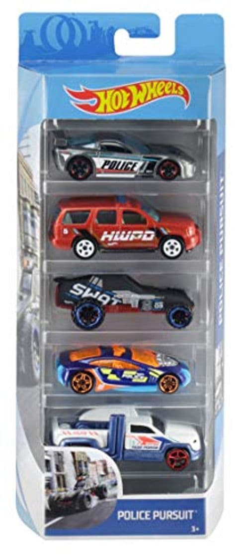 Producto Hot Wheels Pack de 5 vehículos, coches de juguete