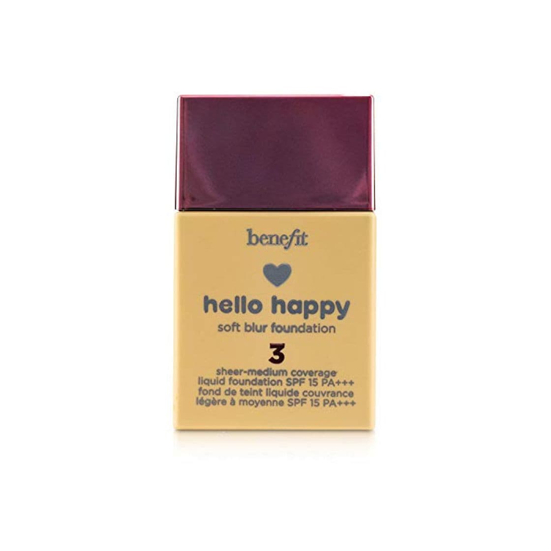 Belleza BENEFIT HELLO HAPPY FOUNDATION SHADE 3 30 ML