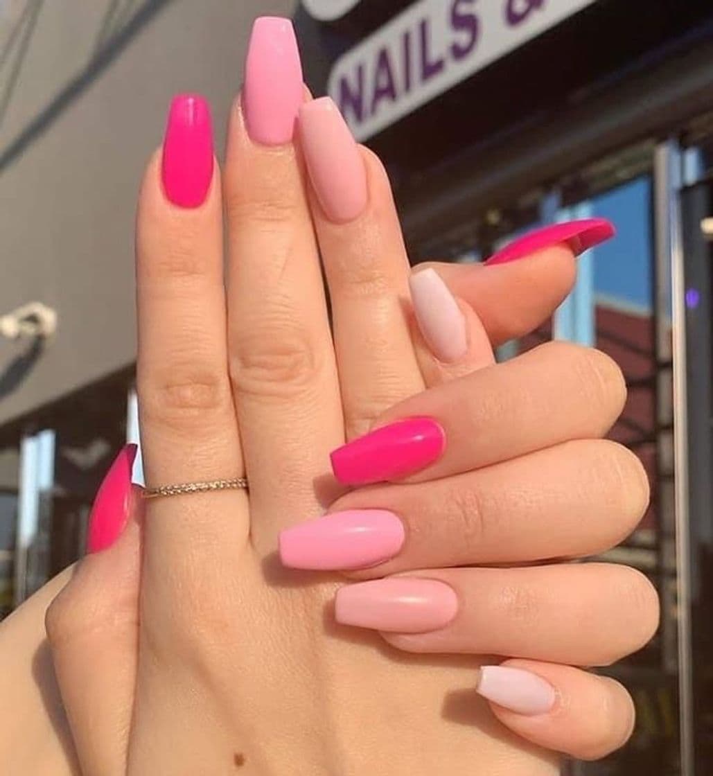 Fashion Pink acrylic Nails