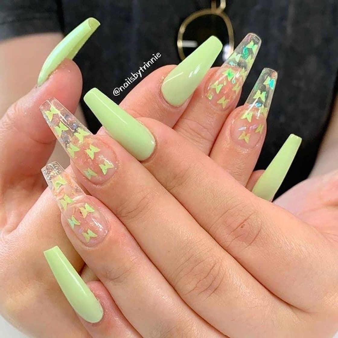 Fashion Green cute nails