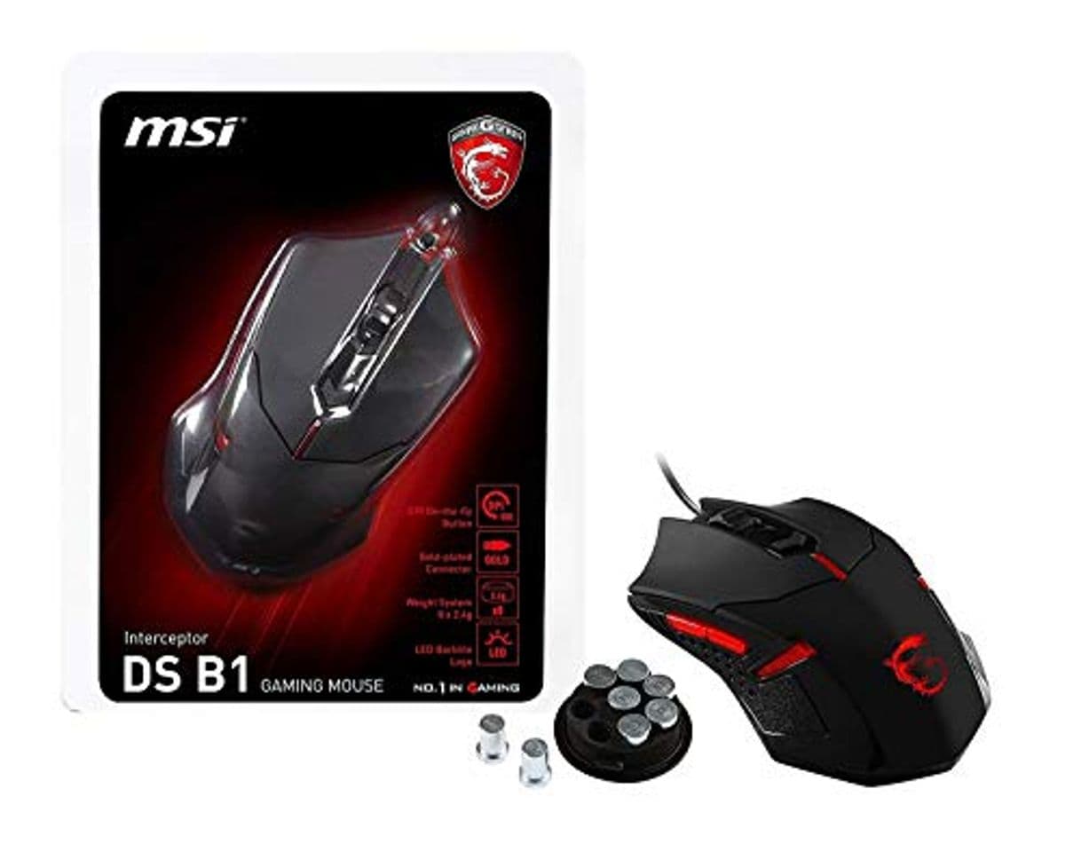 Place Raton Optico MSI Interceptor DS B1 Gaming Negro S12-0401250-EB5