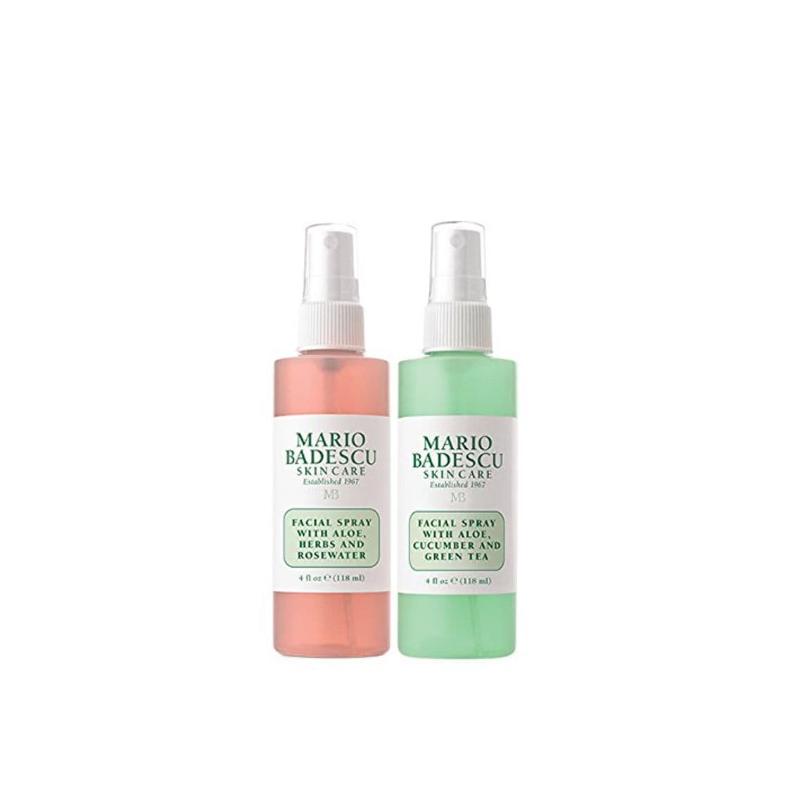 Belleza Mario Badescu Facial Spray with Rosewater & Facial Spray with Green Tea