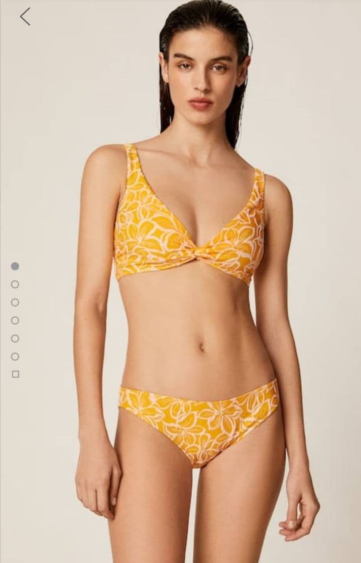 Moda Bikini clásico con estampado de flor jacquard