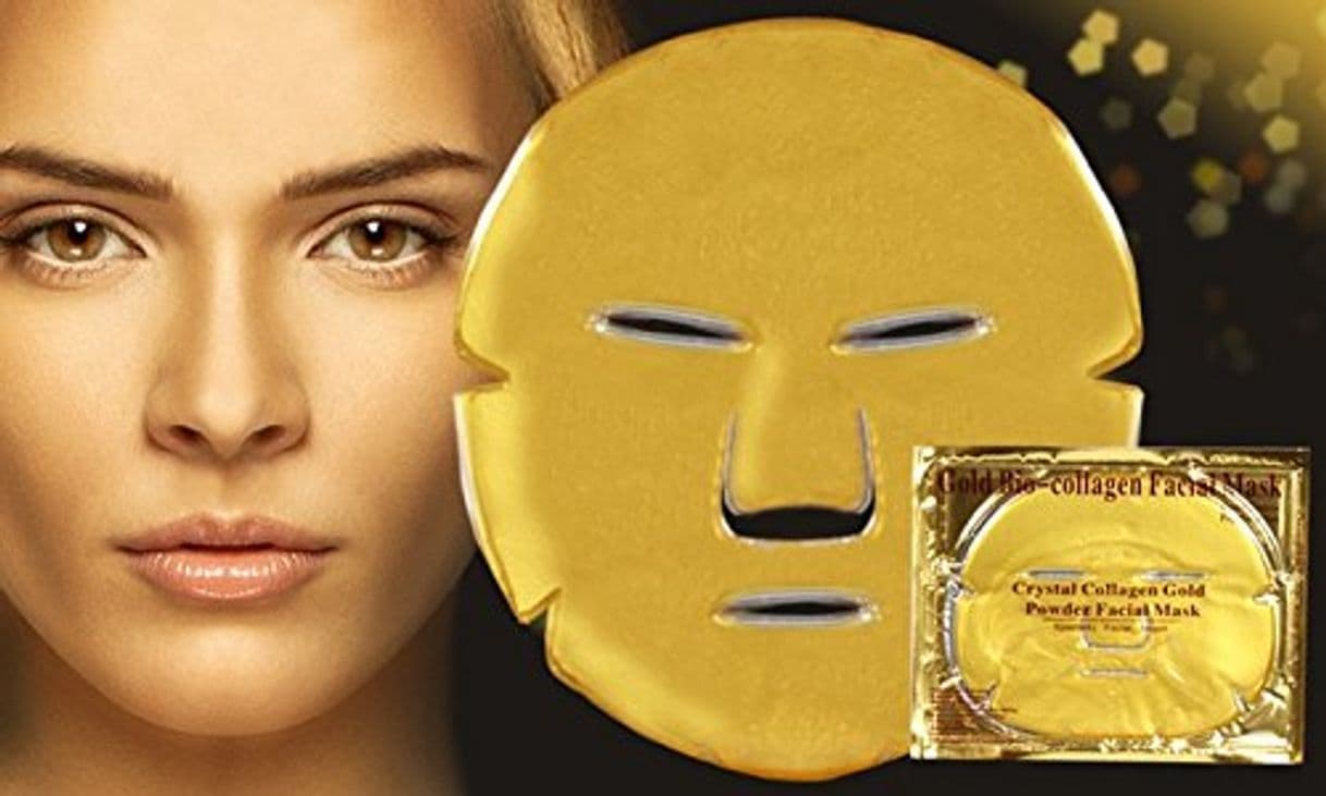 Producto Crystal Gold - 5 mascarillas faciales antiarrugas e hidratantes de calidad premium