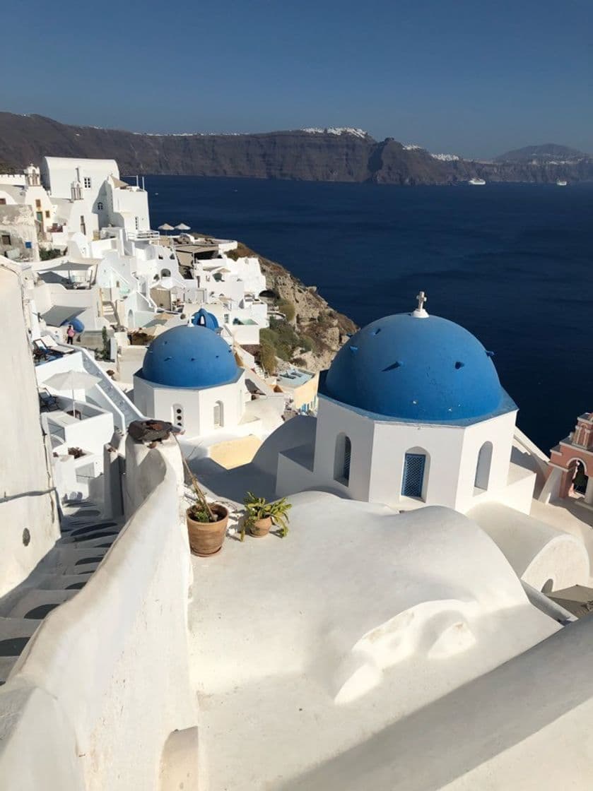 Lugar Blue Dome Church Santorini