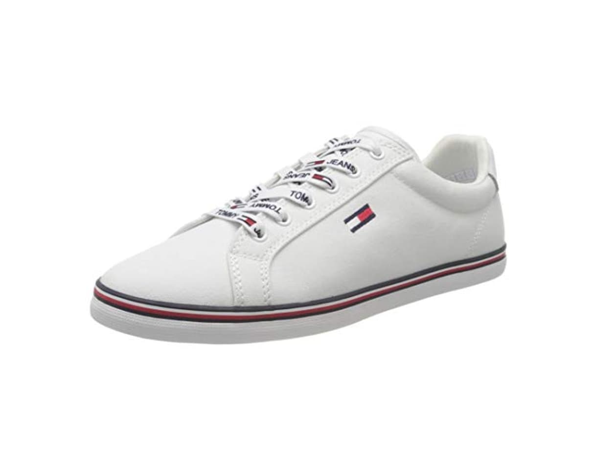 Fashion Tommy Hilfiger Essential Lace Up Sneaker, Zapatillas para Mujer, Blanco