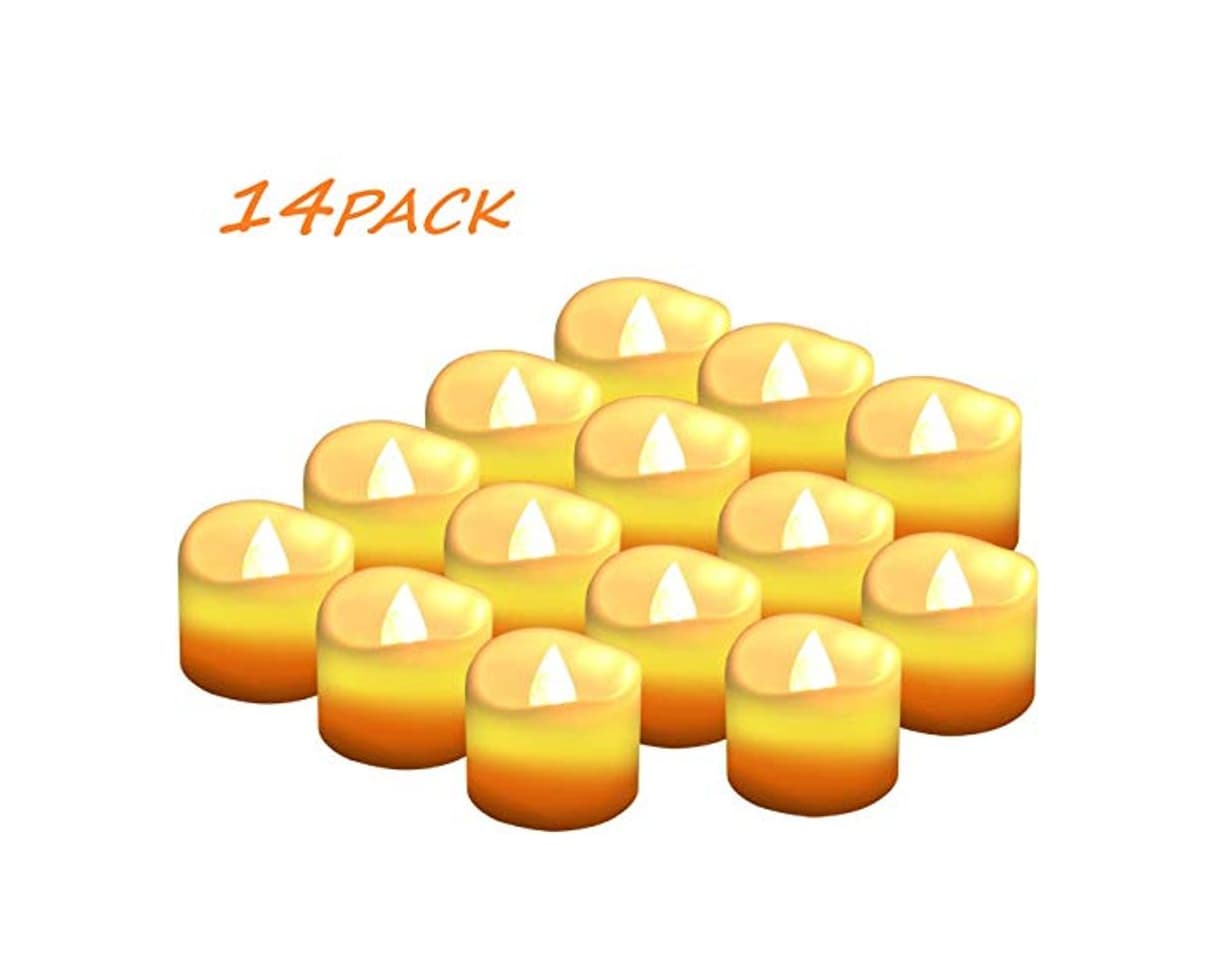 Product Velas LED Sin Fuego 14 Pack ，Velas LED que parpadean amarillas para