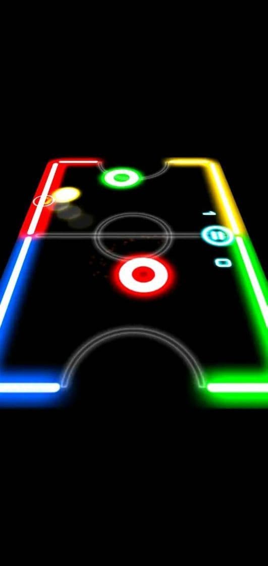 Videogames Glow Hockey. 