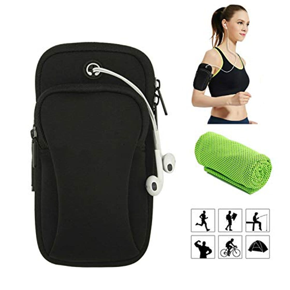 Producto Brazalete deportivo, Universal Impermeable Teléfono Móvil Brazo Bolsa de Viaje Cartera Bolsa,para