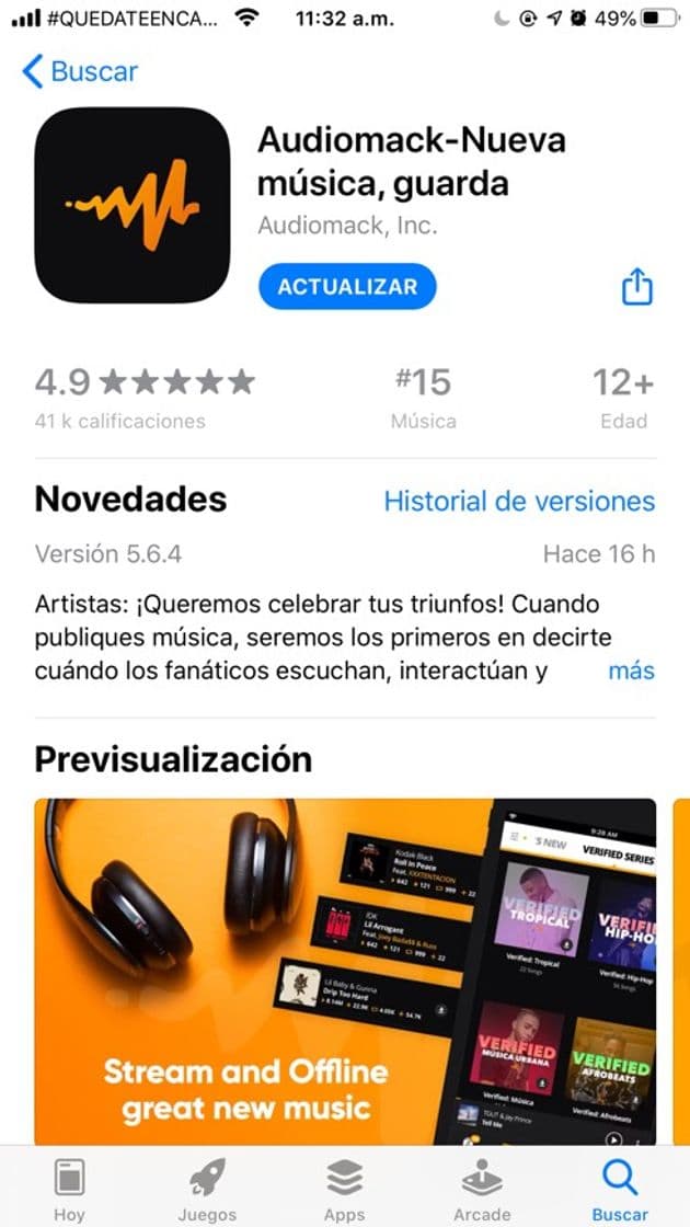 App Áudiomack 