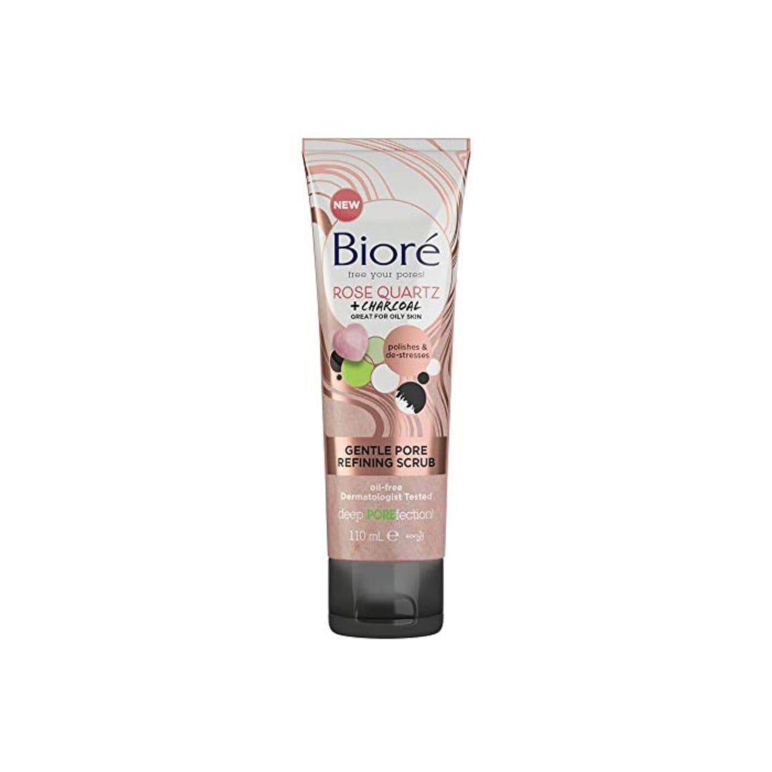 Producto Limpiador facial Biore de cuarzo rosa y carbón suave para piel grasa