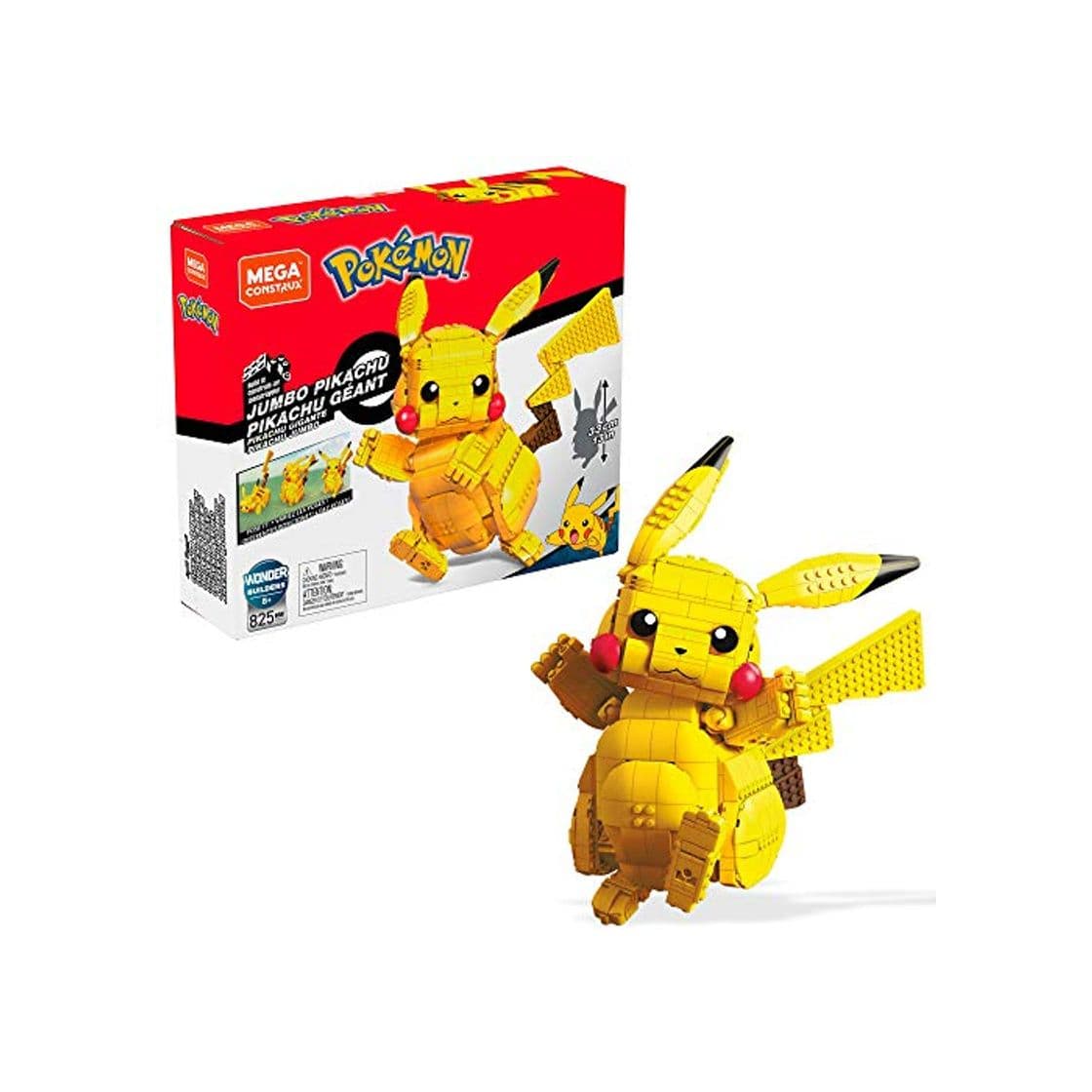 Producto Mega Construx - Pokemon Figura Jumbo Pikachu, Juguetes Niños