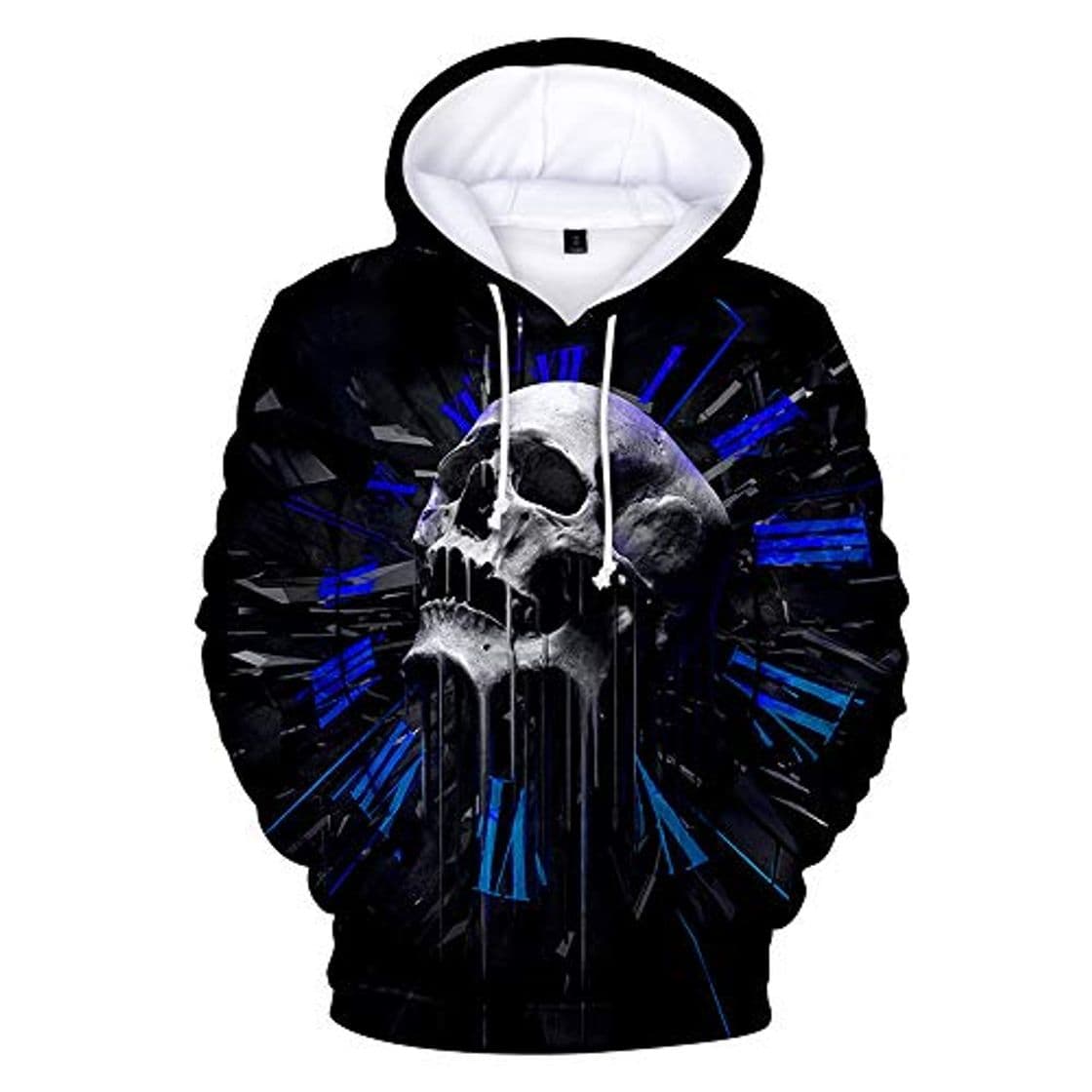 Product x8jdieu3 Sudadera con Capucha de Calavera de otoño e Invierno Sudadera con Capucha de impresión Digital en 3D para Hombres y Mujeres