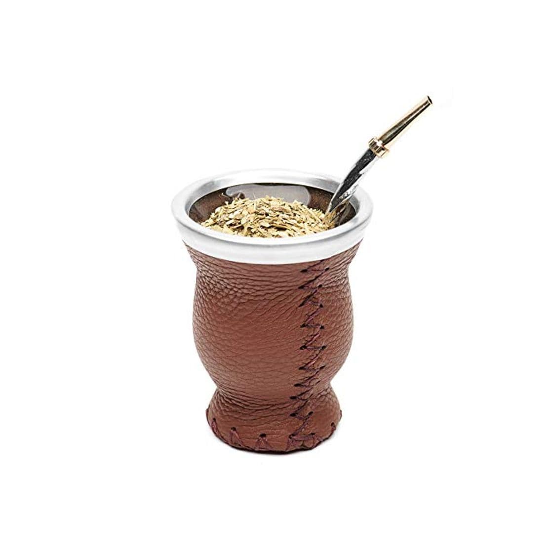 Product BALIBETOV Mate Argentino - Set de Mate de Vidrio Forrado en Cuero