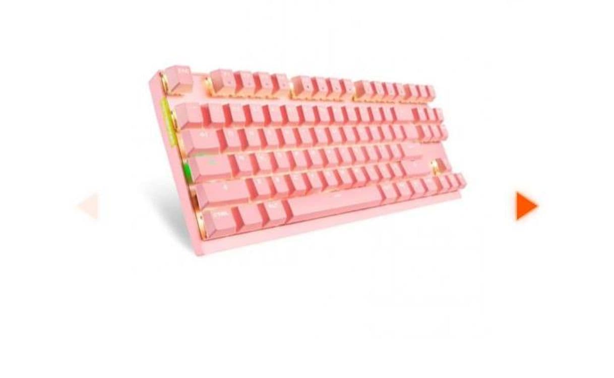 Fashion Teclado Mecânico Gamer Motospeed GK82 Wireless, Rosa, Switch