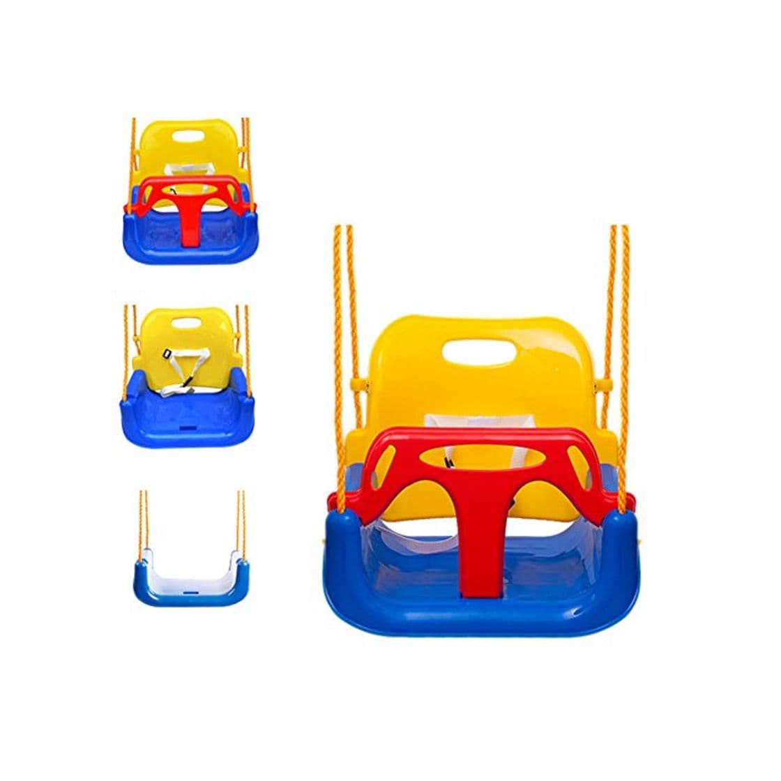 Product EXTSUD 3 En 1 Columpios Infantiles para Bebés Niños con Silla Convertible