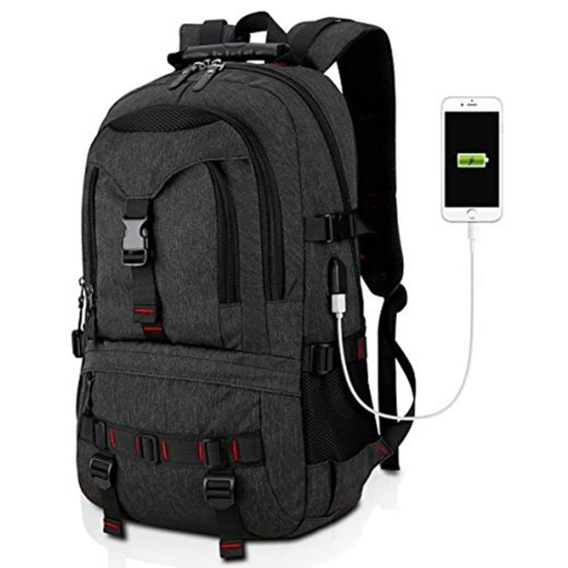 Moda Tocode Laptop Mochila Resistente al agua Antirrobo, de colegio viaje Negocio Backpack,