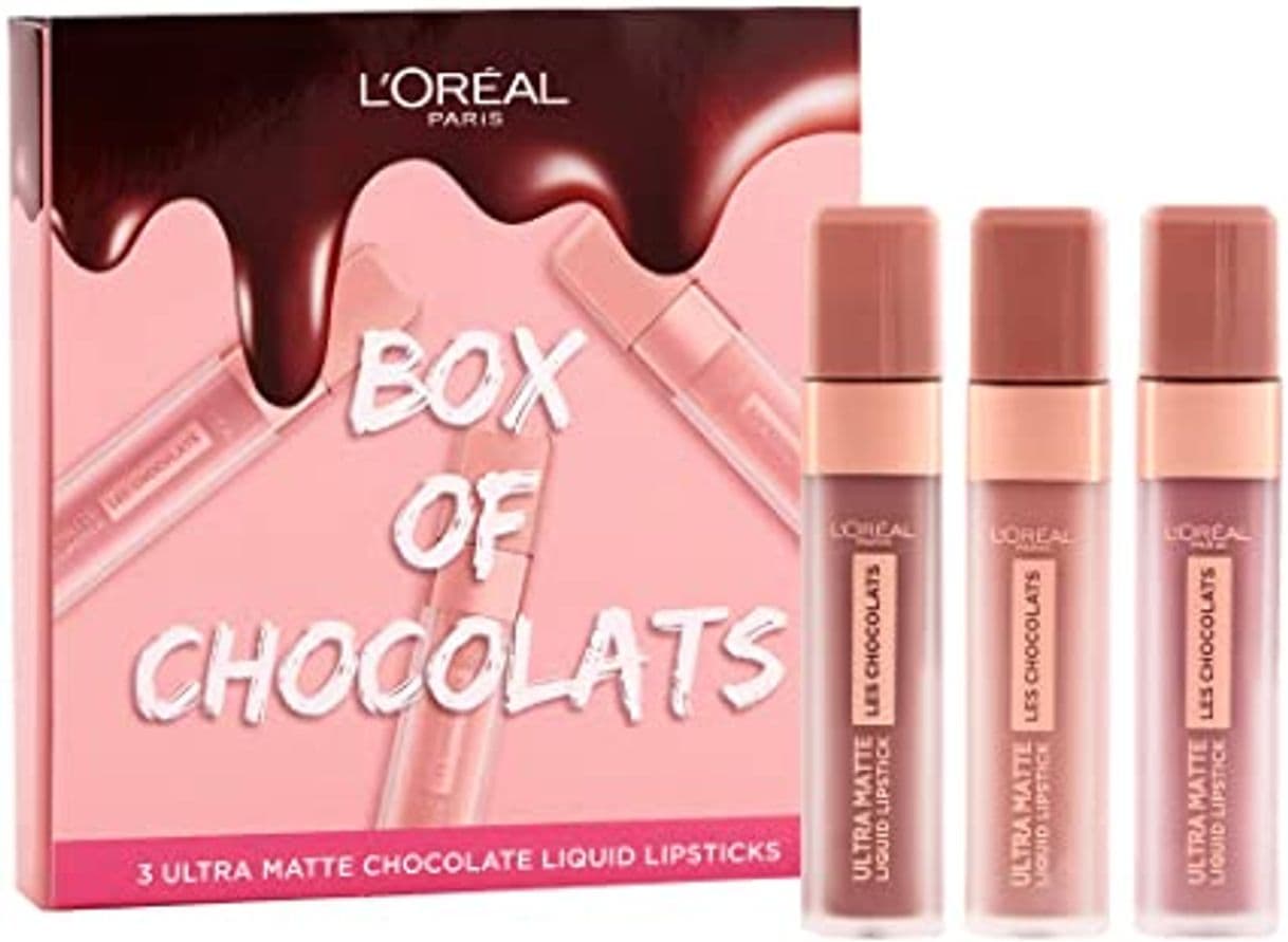 Belleza L'Oréal Paris Make-Up Designer LMU Infail.Liq.Lipst. Choco.Nu 856 70 Y barra de