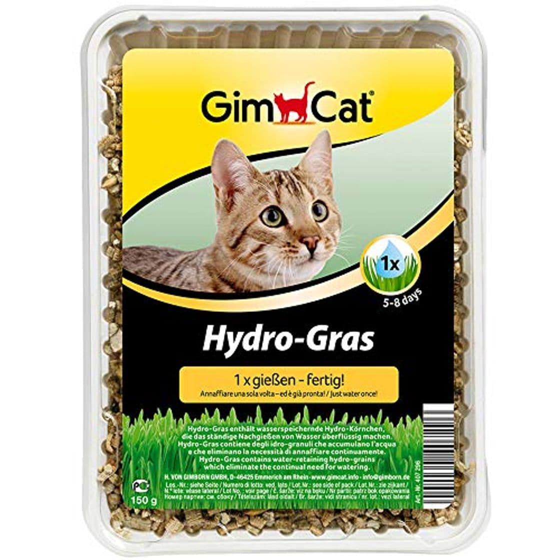 Product GimCat Hydro-Gras – Hierba para gatos de plantación controlada – De fácil