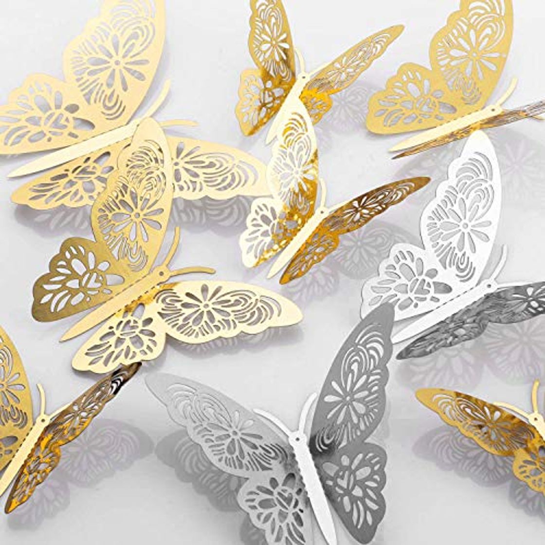 Product MWOOT 48 piezas mariposas decorativas 3d